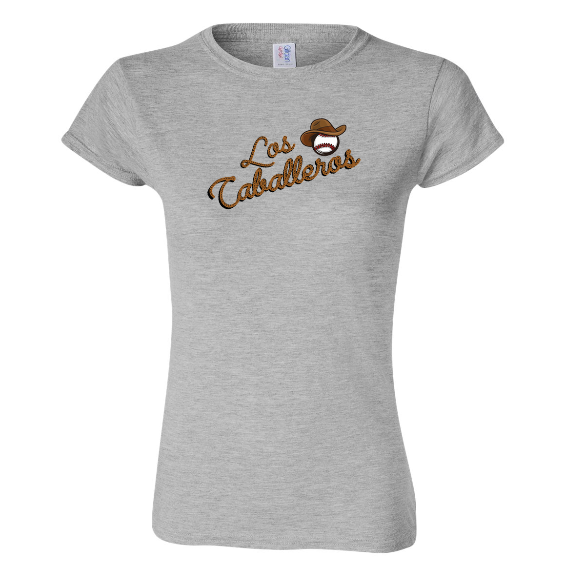 Caballeros Baseball Softstyle Ladies T-Shirt