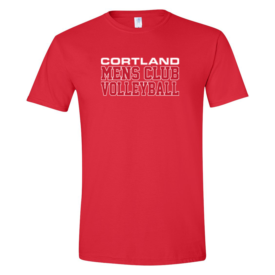 Cortland Mens Volleyball Softstyle T-Shirt