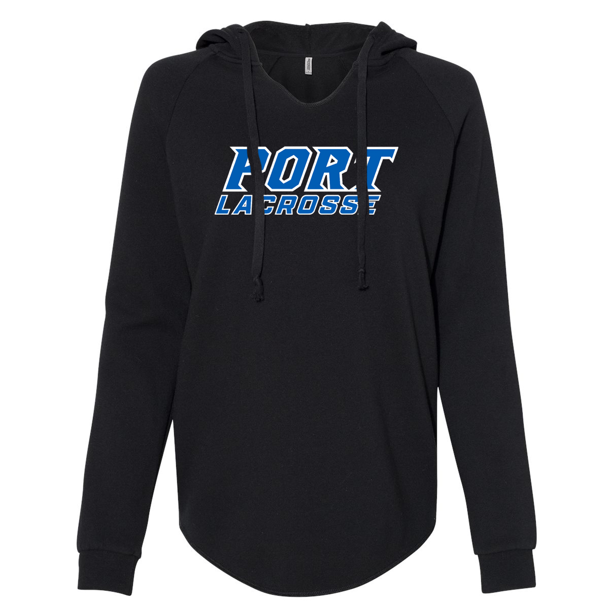 Port Washington Boys Lacrosse Women’s Lightweight California Wave Wash Hooded Sweatshirt