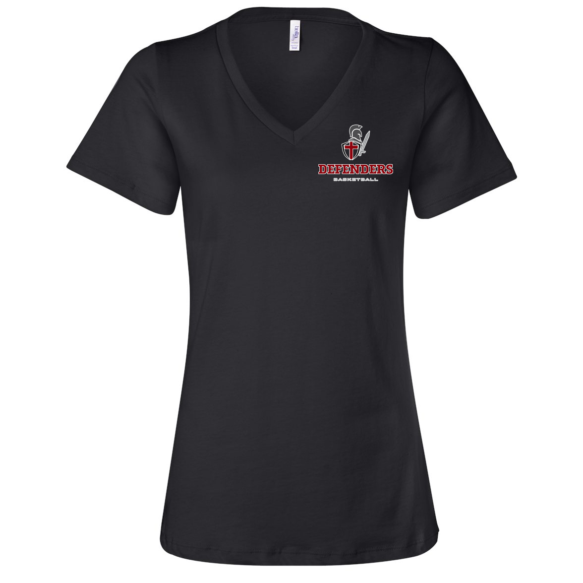 Defenders Basketball Women’s Relaxed Jersey V-Neck Tee