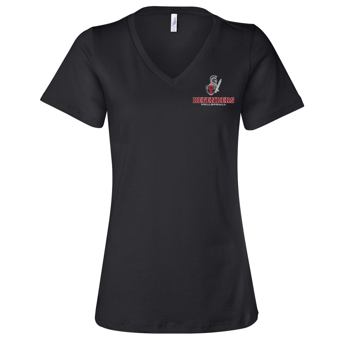 Defenders Volleyball Women’s Relaxed Jersey V-Neck Tee