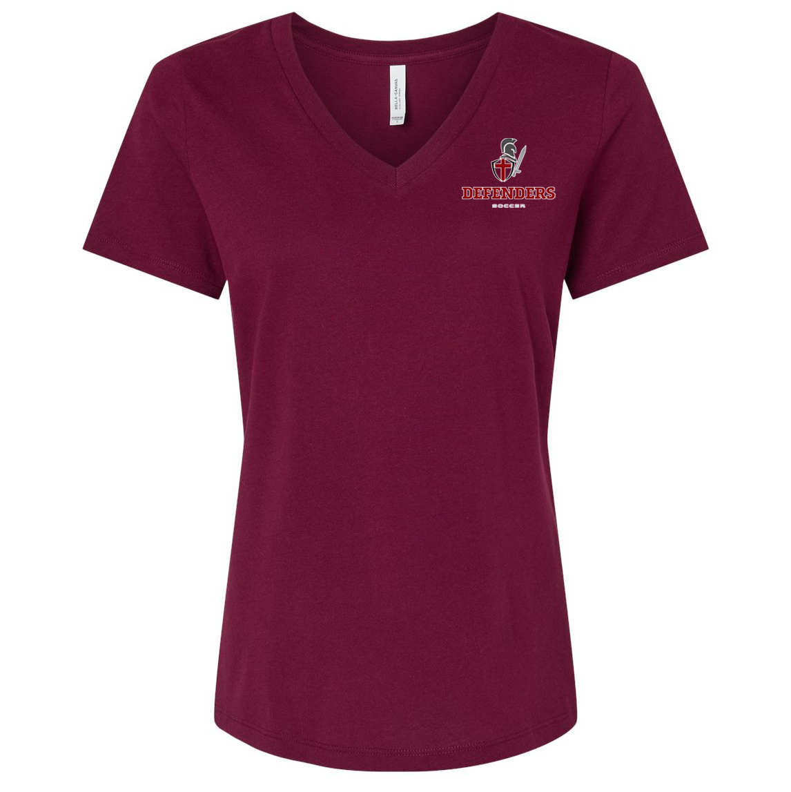 Defenders Soccer Women’s Relaxed Jersey V-Neck Tee