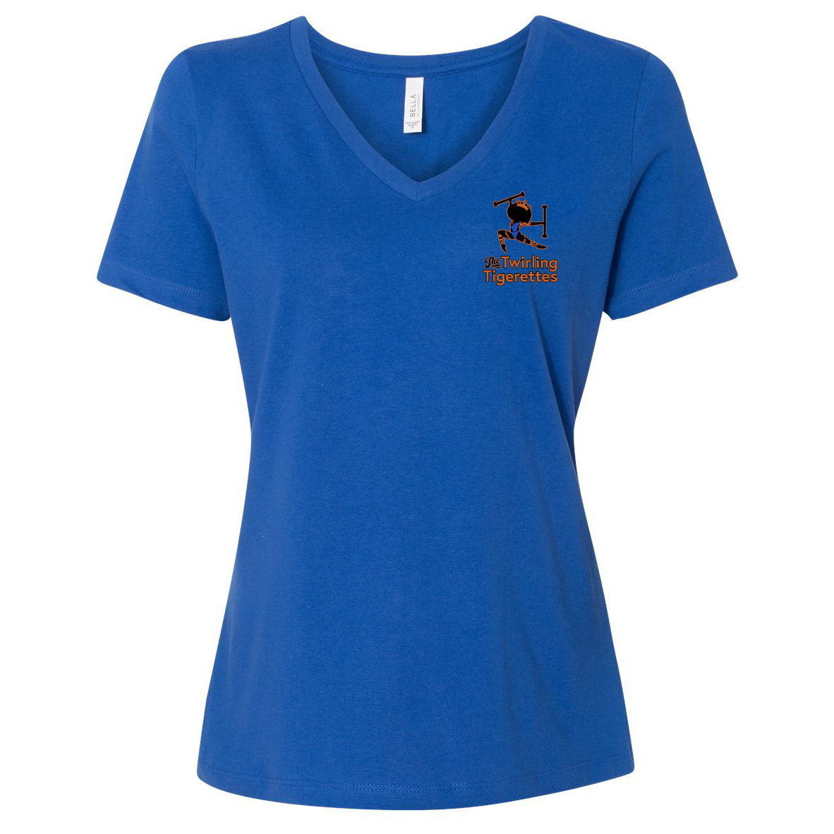 Twirling Tigerettes Women’s Relaxed Jersey V-Neck Tee