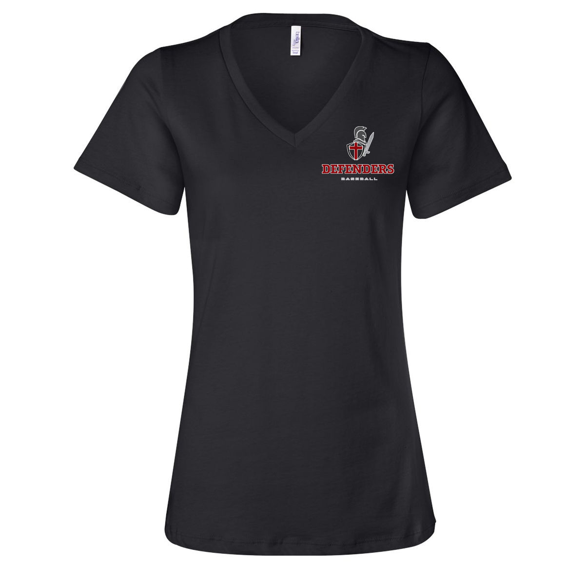 Defenders Baseball Women’s Relaxed Jersey V-Neck Tee