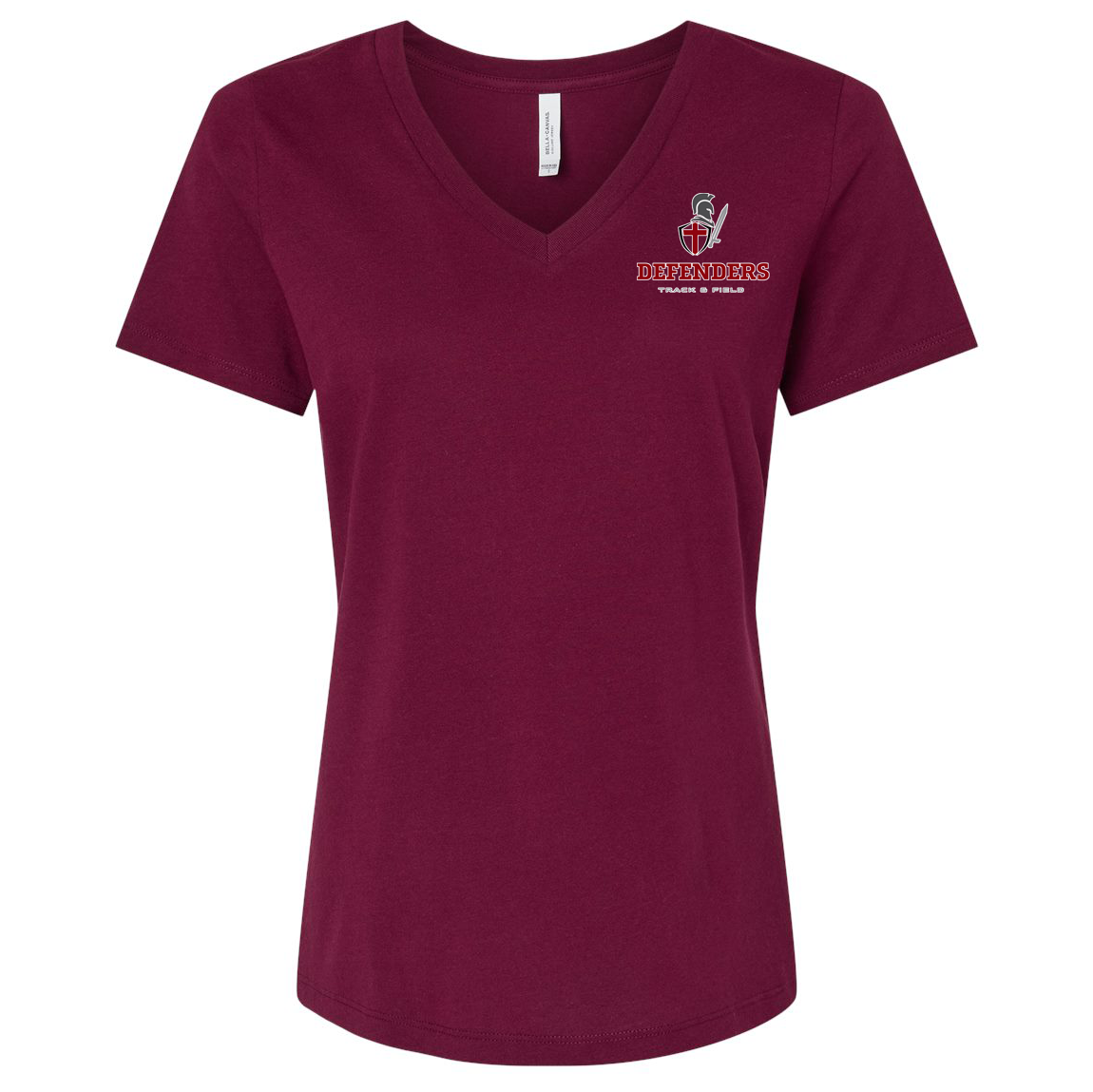 Defenders Track & Field Women’s Relaxed Jersey V-Neck Tee