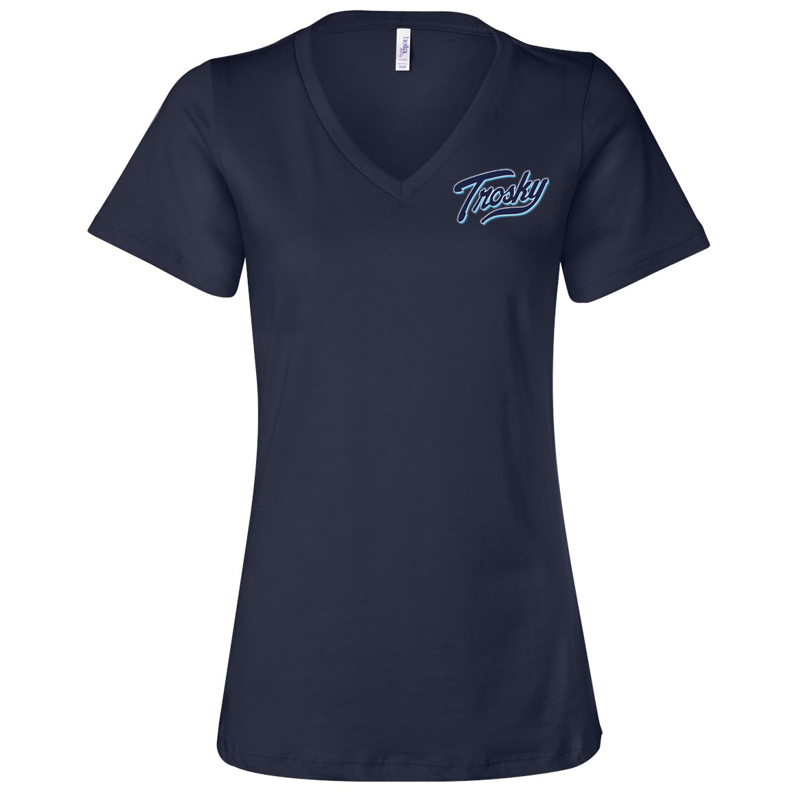 Trosky Baseball Women’s Relaxed Jersey V-Neck Tee