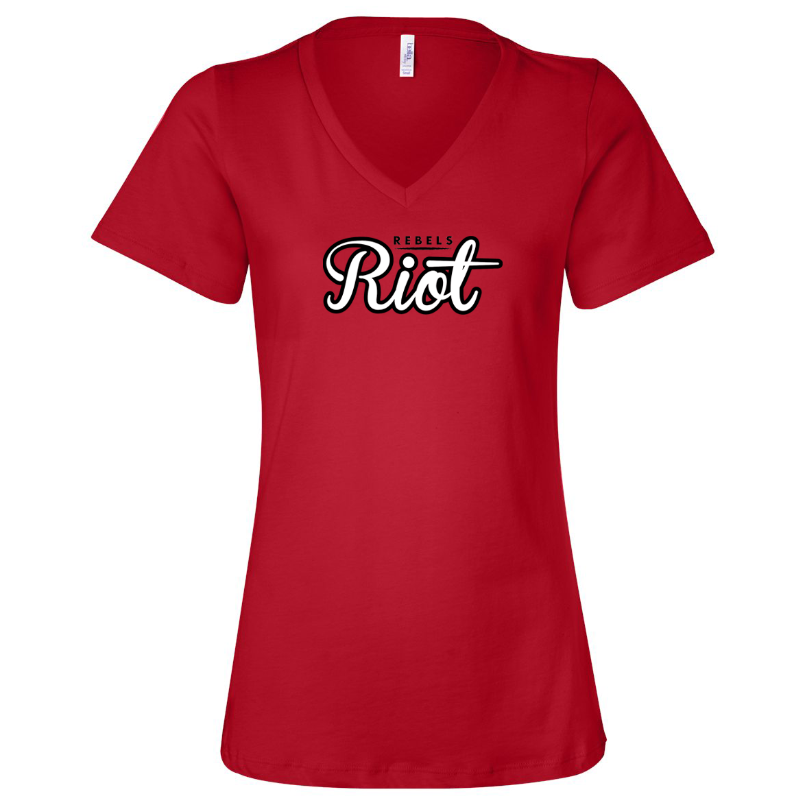 Rebels 2031 Riot Women’s Relaxed Jersey V-Neck Tee