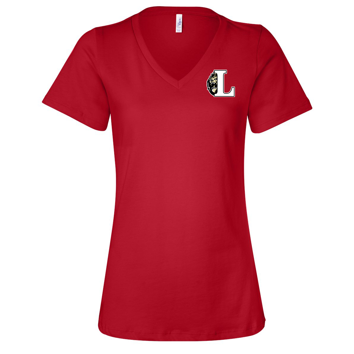 Delaware Pride Lions Basketball Women’s Relaxed Jersey V-Neck Tee