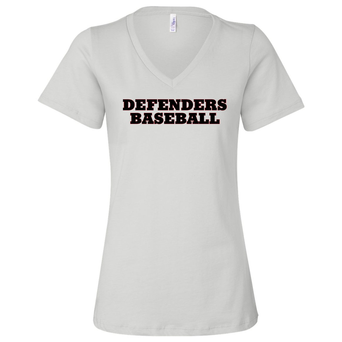 Defenders Baseball Women’s Relaxed Jersey V-Neck Tee