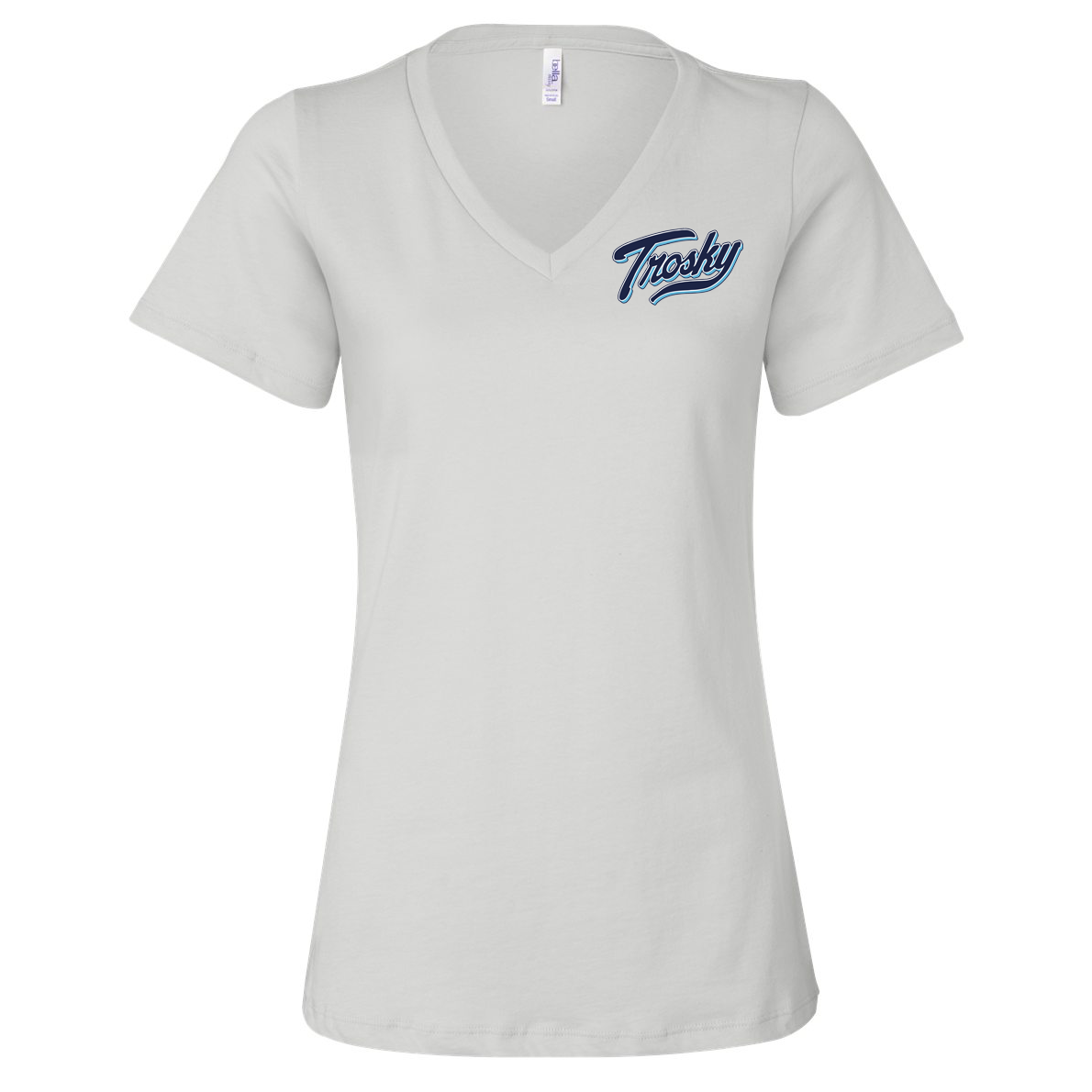 Trosky Baseball Women’s Relaxed Jersey V-Neck Tee