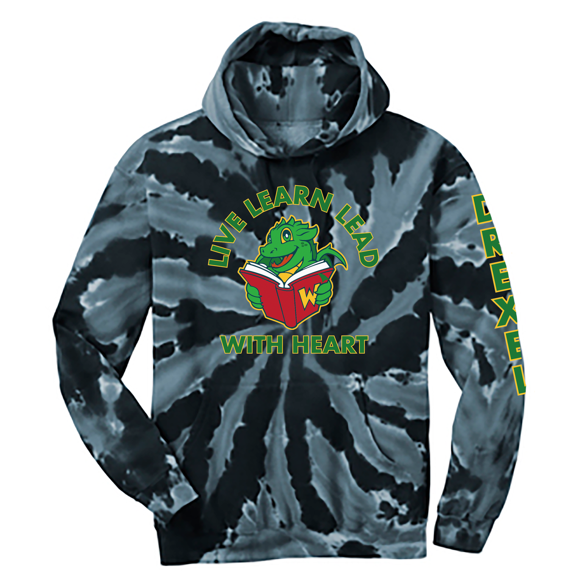 Drexel Avenue Elementary School Tie-Dye Pullover Hooded Sweatshirt