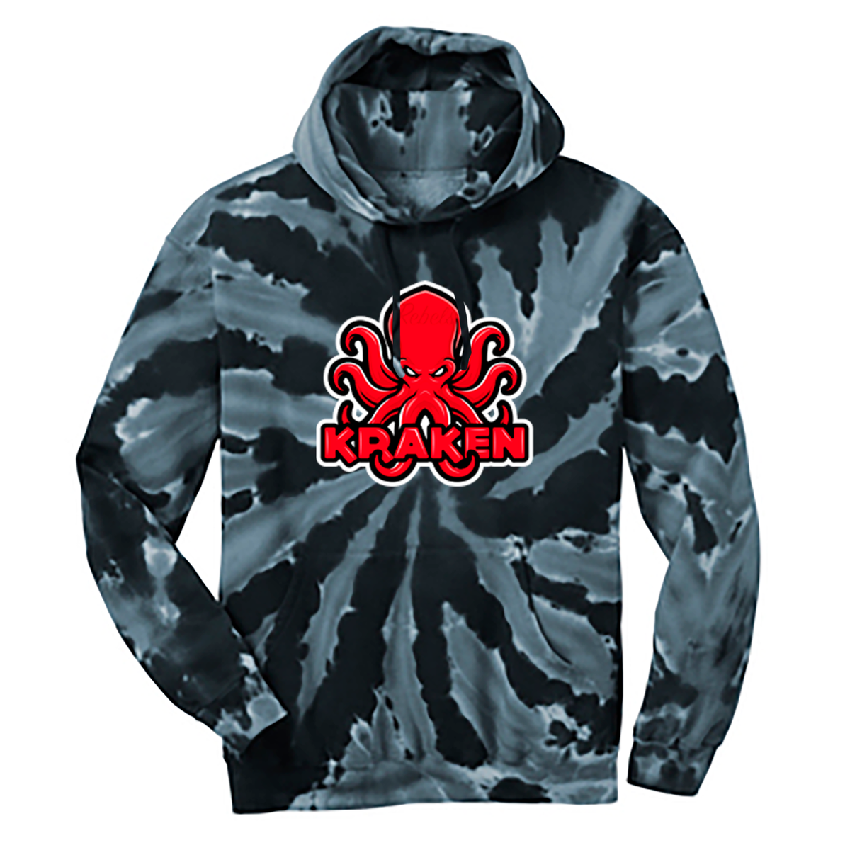 Rebels 2033 Kraken Tie-Dye Pullover Hooded Sweatshirt