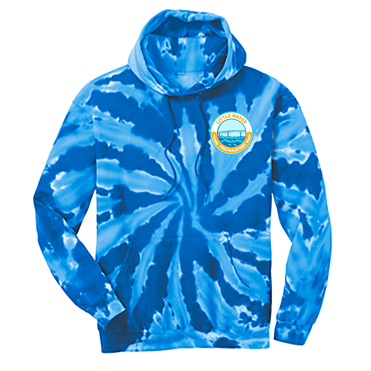 Little Water Prep School Tie-Dye Pullover Hooded Sweatshirt