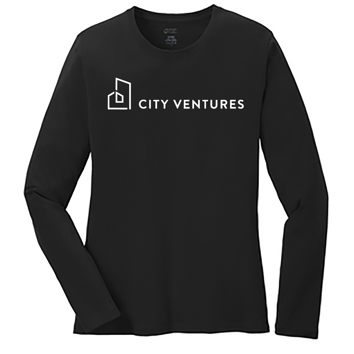 City Ventures Women's Long Sleeve Cotton Tee