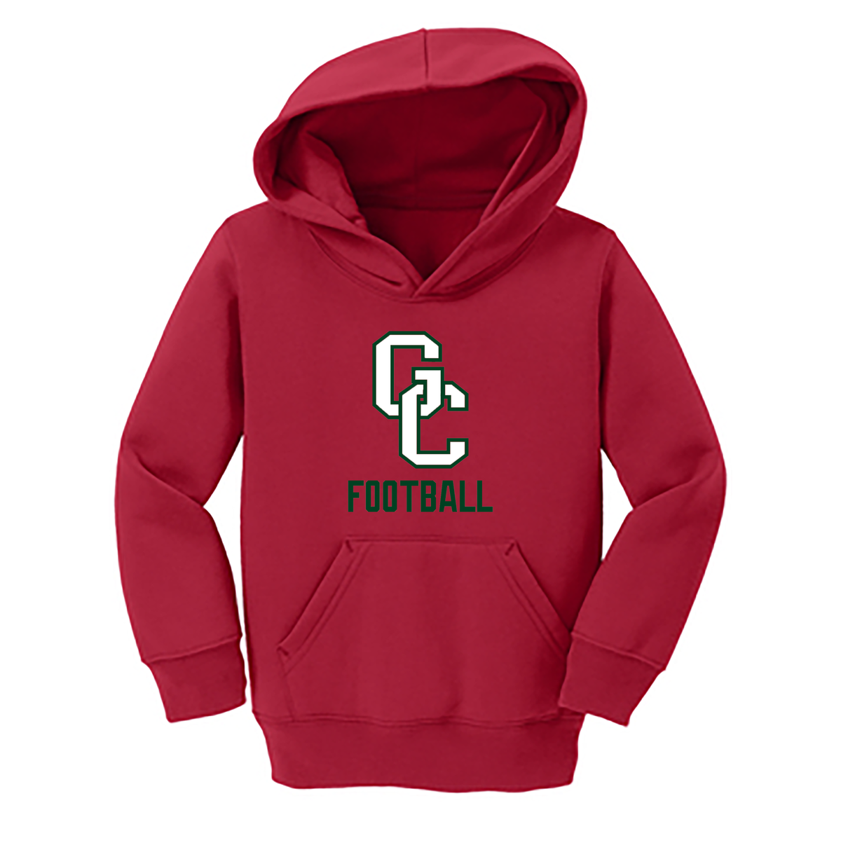 Glen Cove Football Toddler Core Fleece Pullover Hooded Sweatshirt