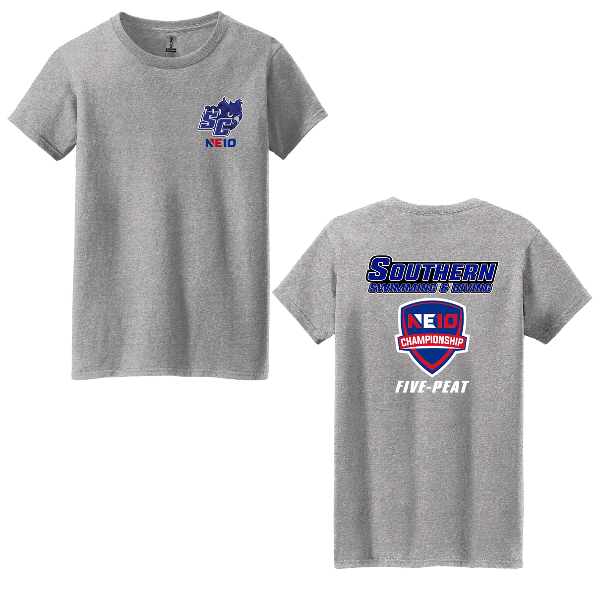 SCSU Swim and Dive Crew Neck T-Shirt