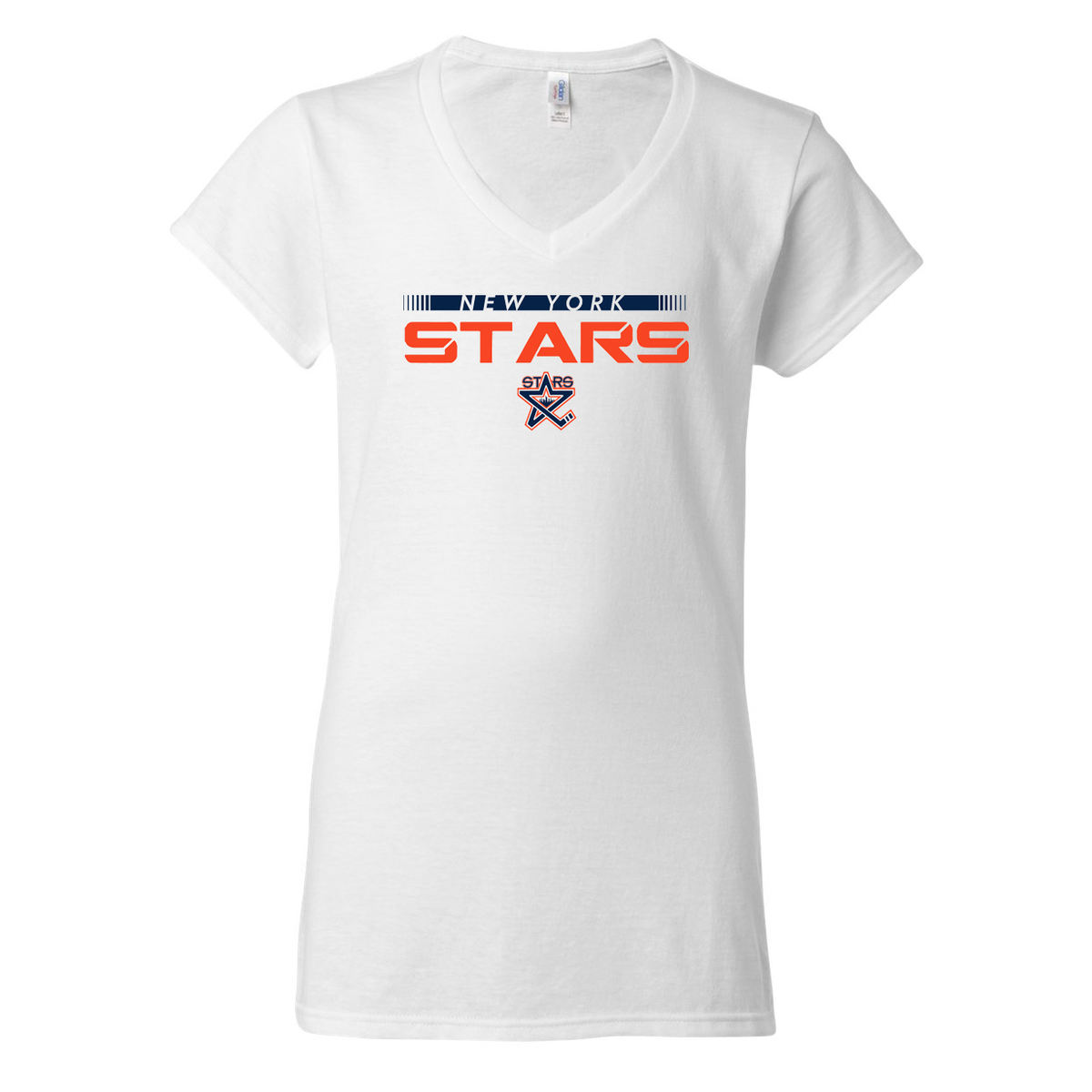 New York Stars Hockey Softstyle Women's V-Neck T-Shirt