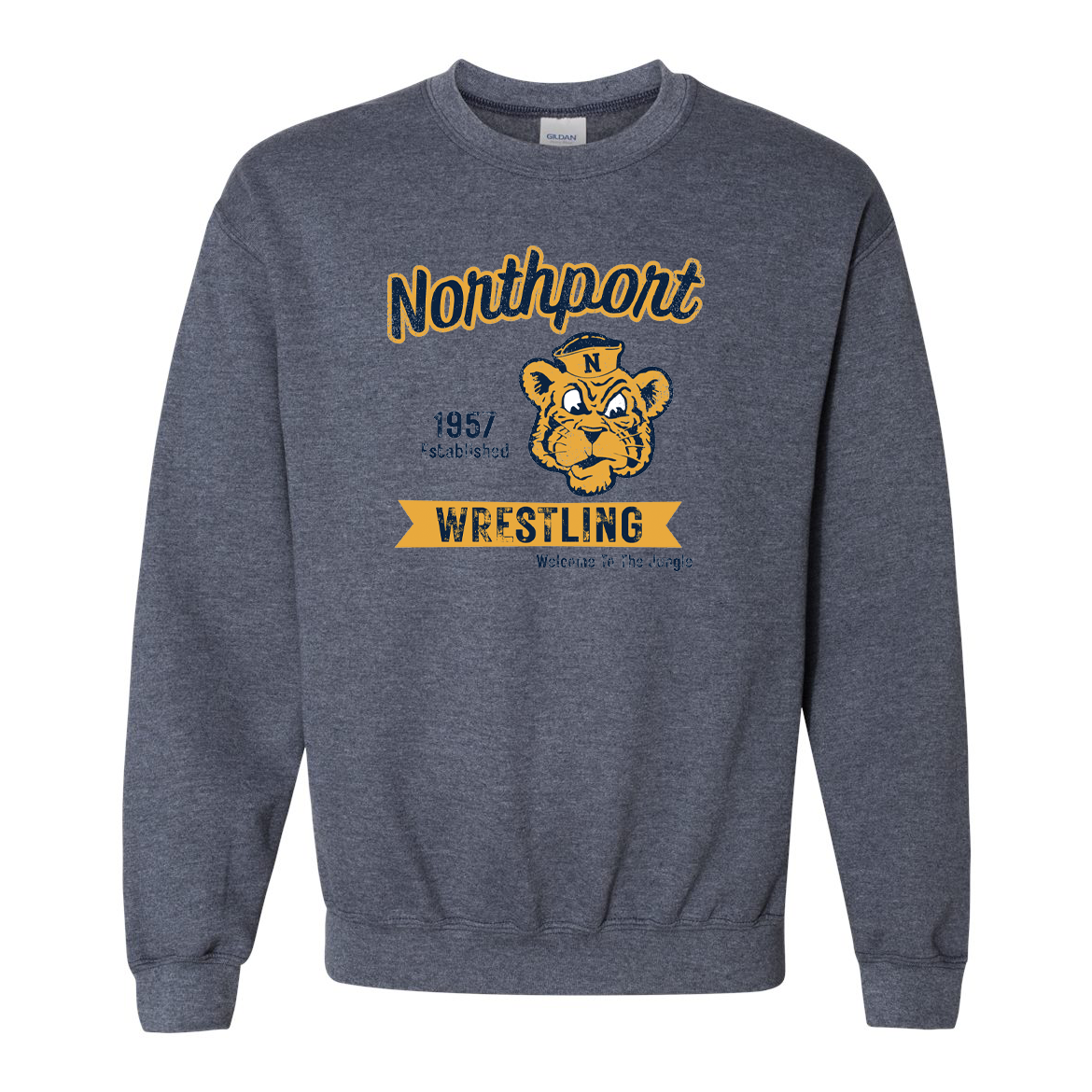 Northport Wrestling Heavy Blend Crewneck