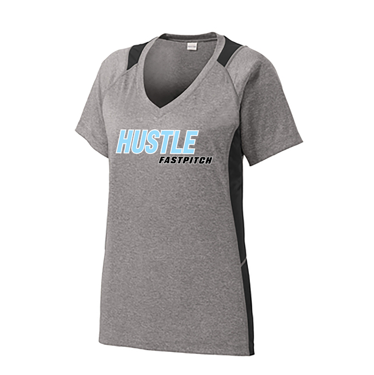 Hustle Fastpitch Ladies Colorblock Contender Tee