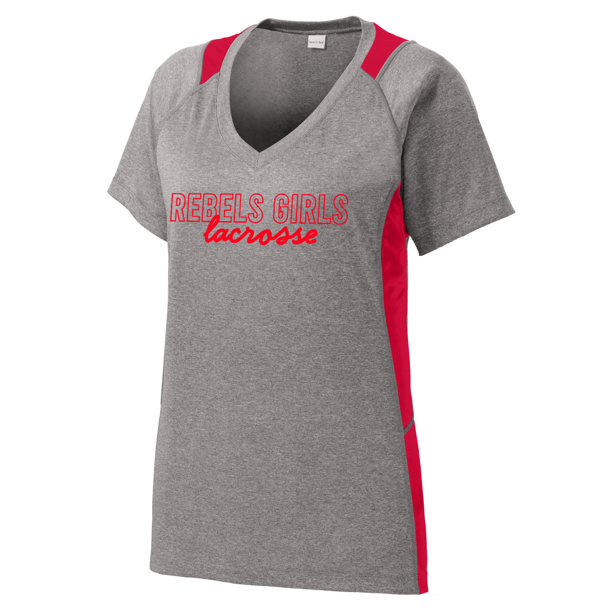 Rebels LC Girls Lacrosse Colorblock Contender Tee