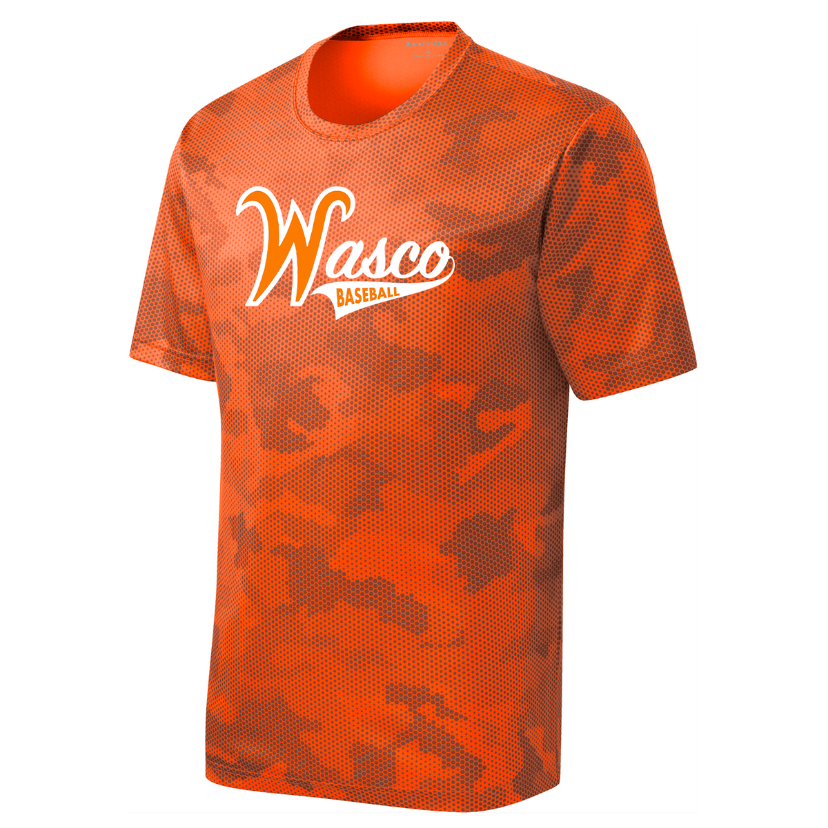 Wasco Union HS Baseball CamoHex Tee