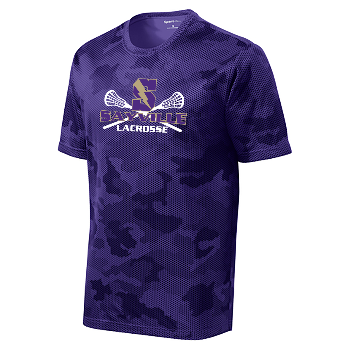 Sayville Lacrosse Youth CamoHex Tee