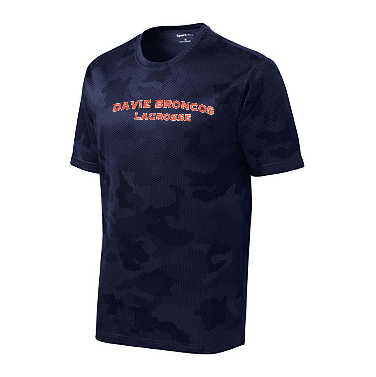 Davie Broncos Lacrosse CamoHex Tee