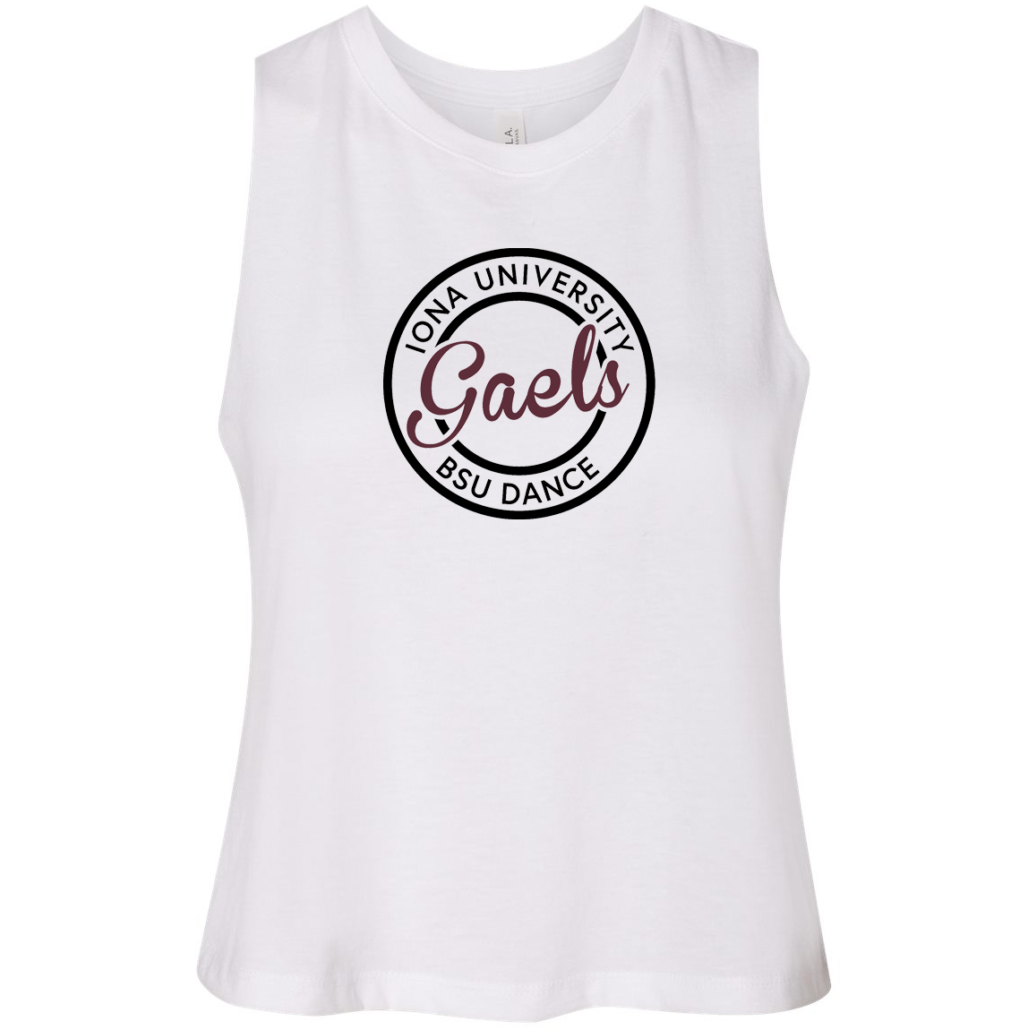 Iona University BSU Dance Women's Racerback Cropped Tank