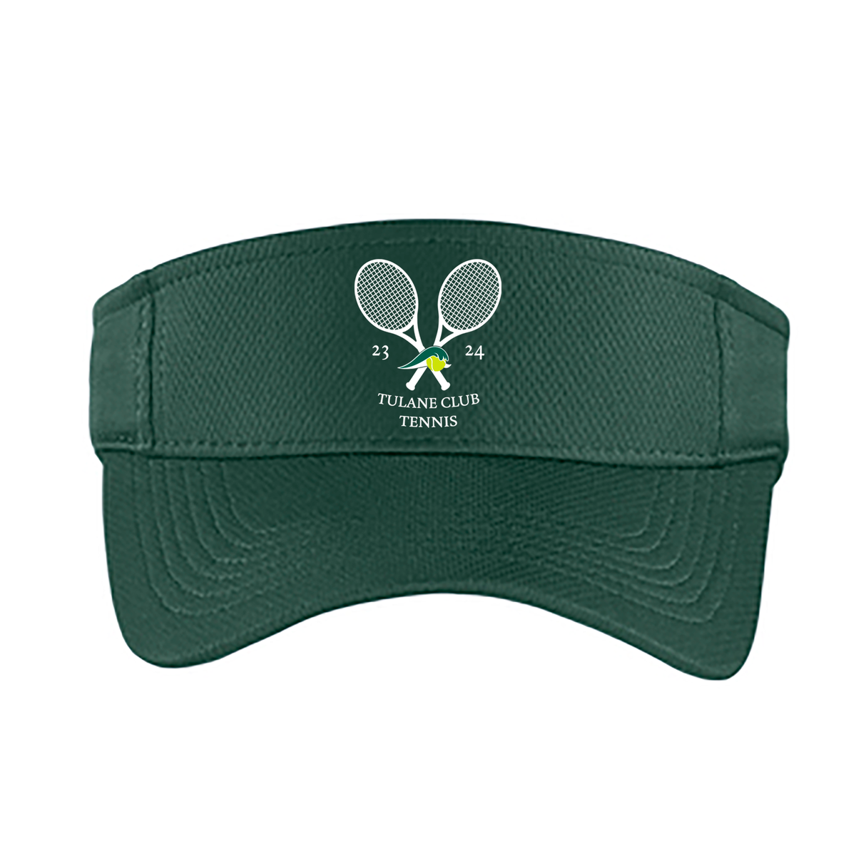 Tulane Club Tennis Sport-Tek PosiCharge RacerMesh Visor