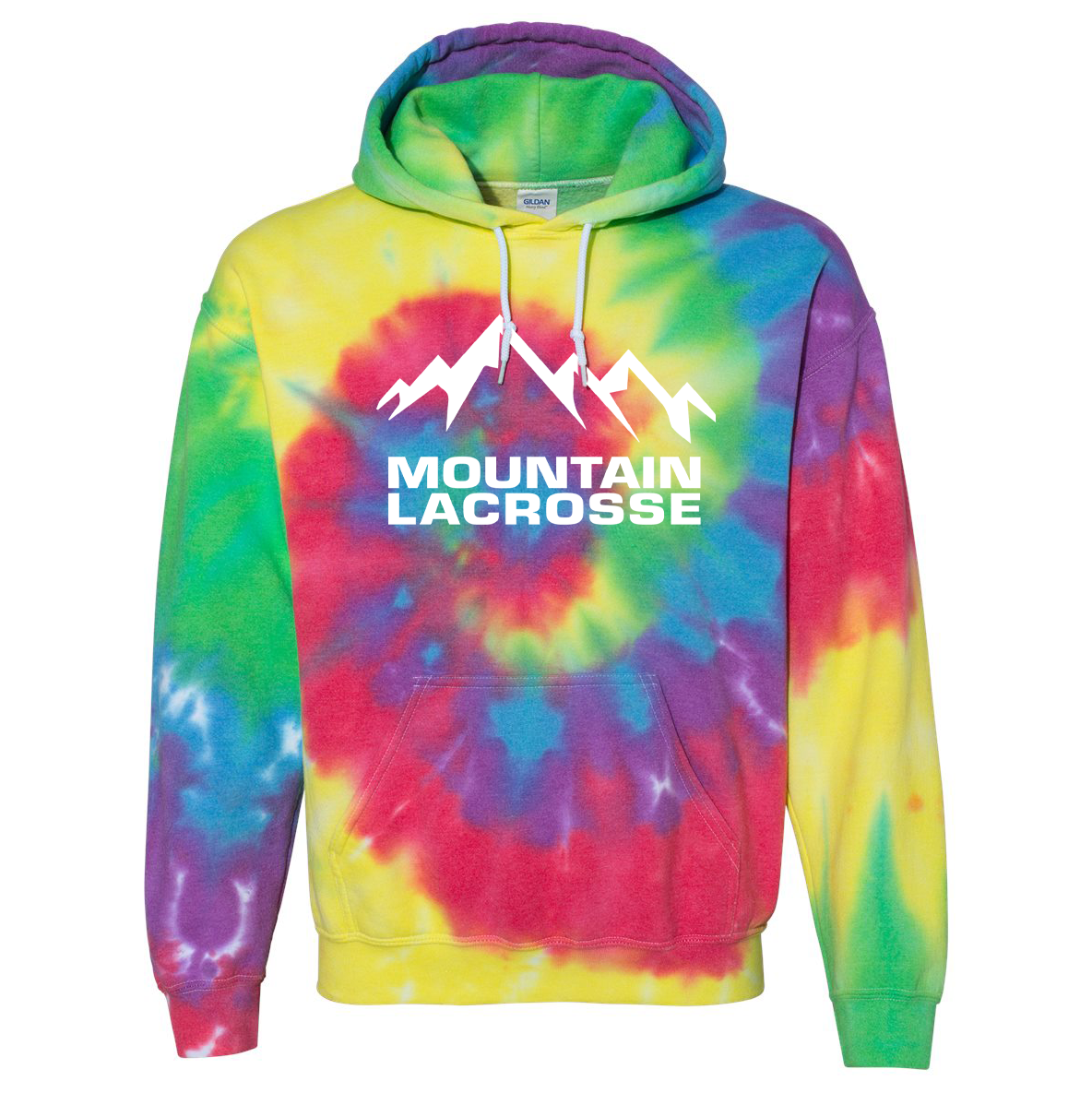 Mountain Lacrosse League Blended Hooded Tie-Dyed Sweatshirt