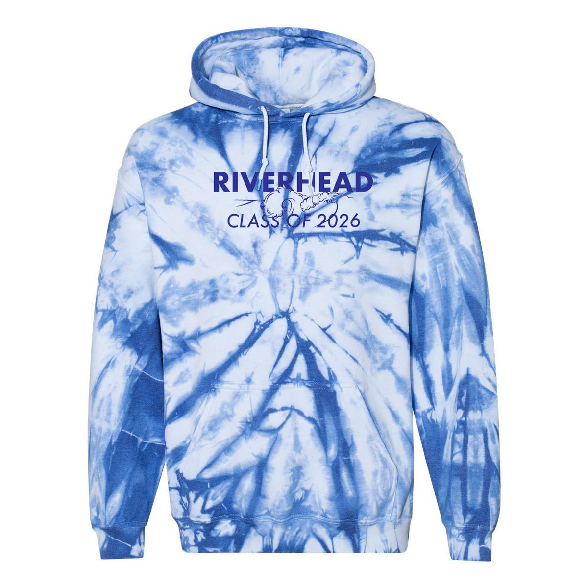 Riverhead Class of 2026 Blended Hooded Tie-Dyed Sweatshirt