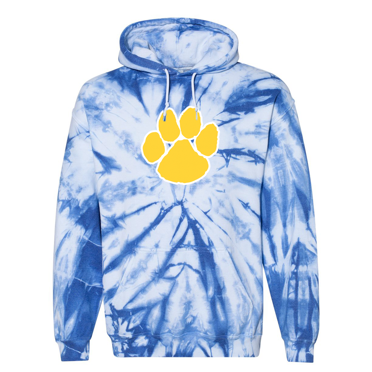 Culbreth Cougars Middle School Blended Hooded Tie-Dyed Sweatshirt