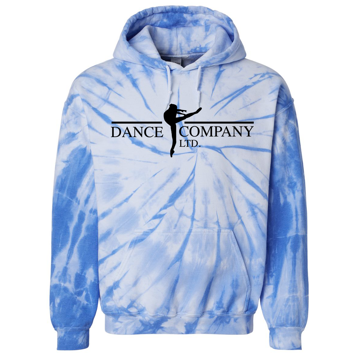 Dance Company LTD Blended Hooded Tie-Dyed Sweatshirt