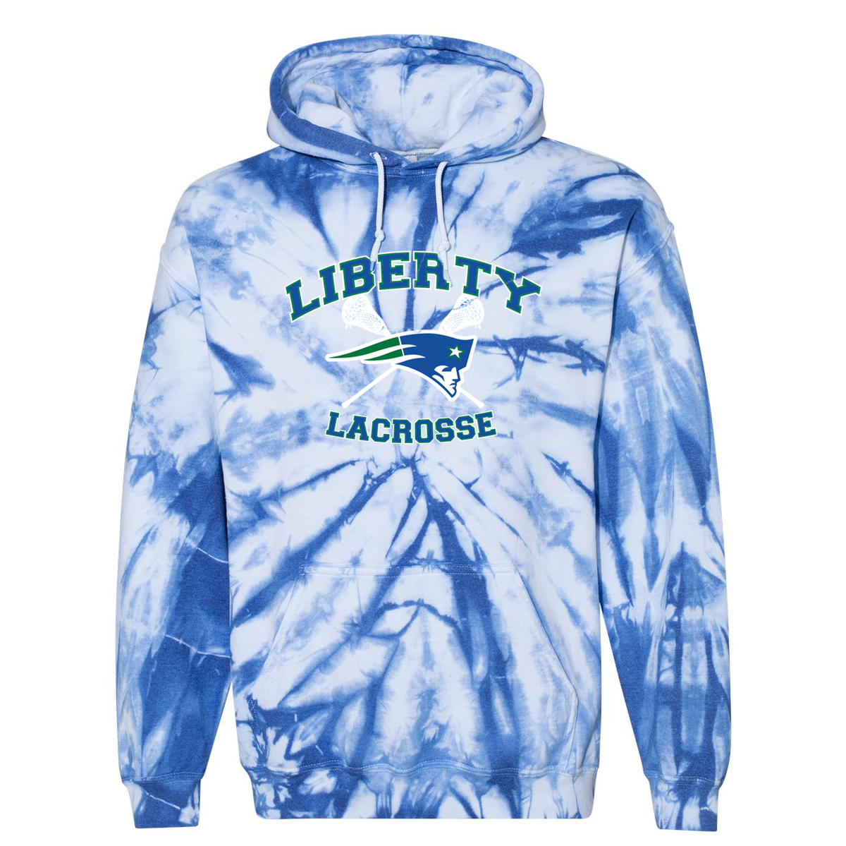 Liberty Lacrosse Blended Hooded Tie-Dyed Sweatshirt