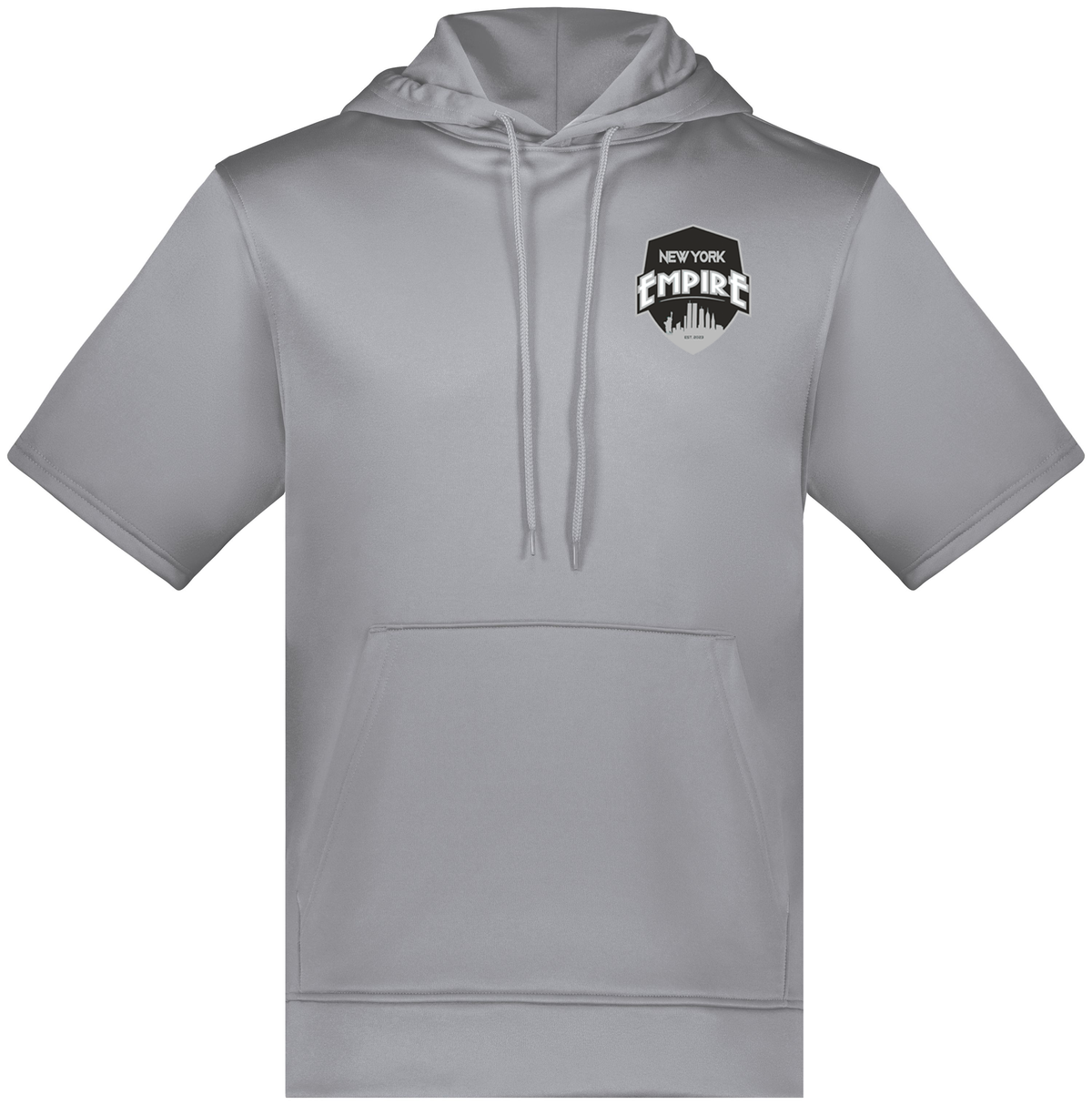 New York Empire Police Softball Wicking Fleece Short Sleeve Hoodie