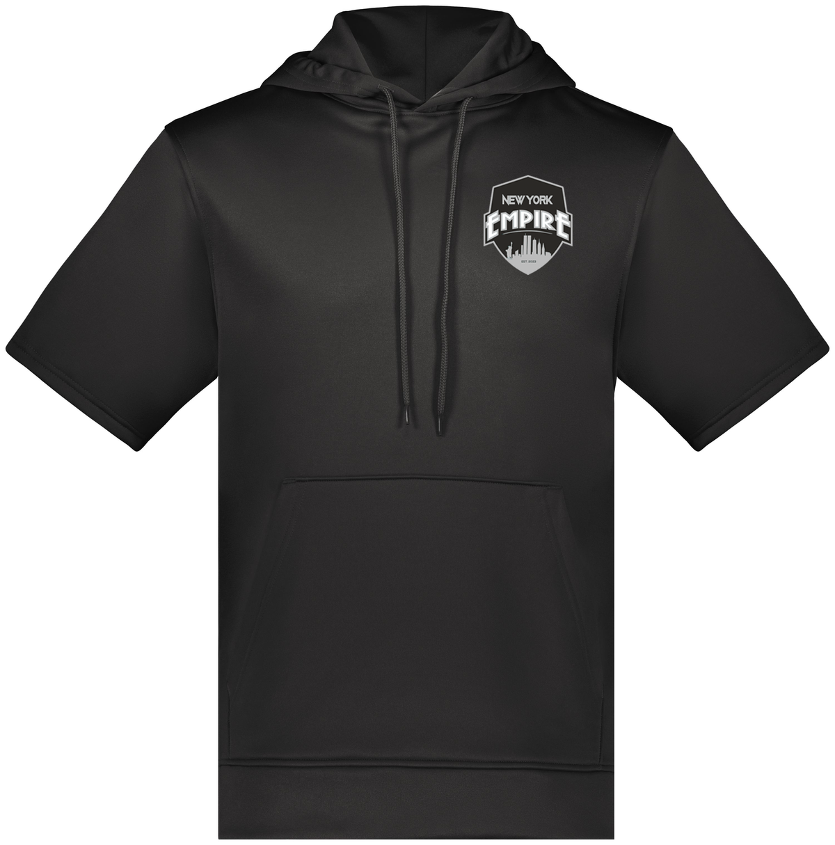 New York Empire Police Softball Wicking Fleece Short Sleeve Hoodie