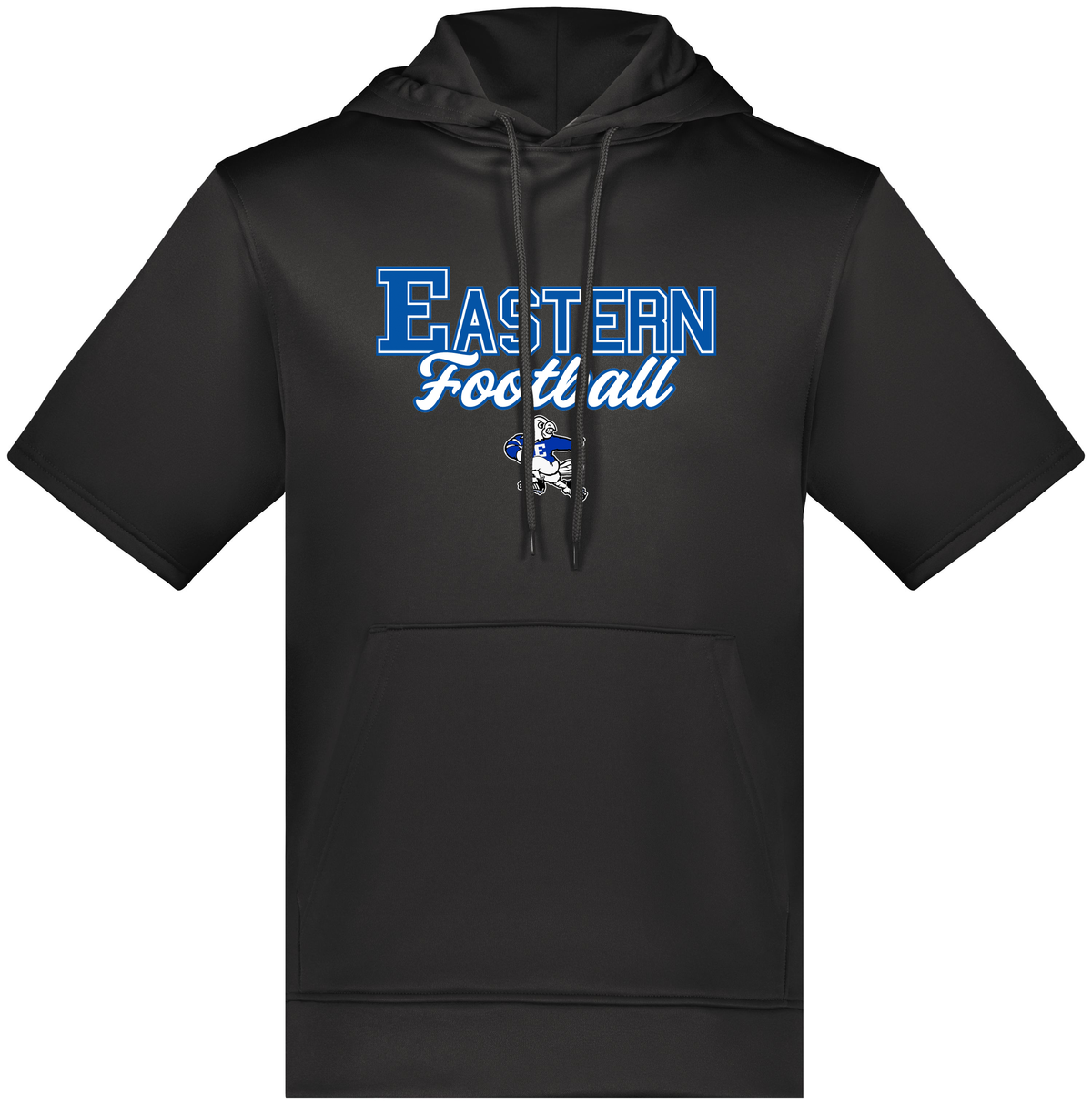 Eastern HS Football Wicking Fleece Short Sleeve Hoodie
