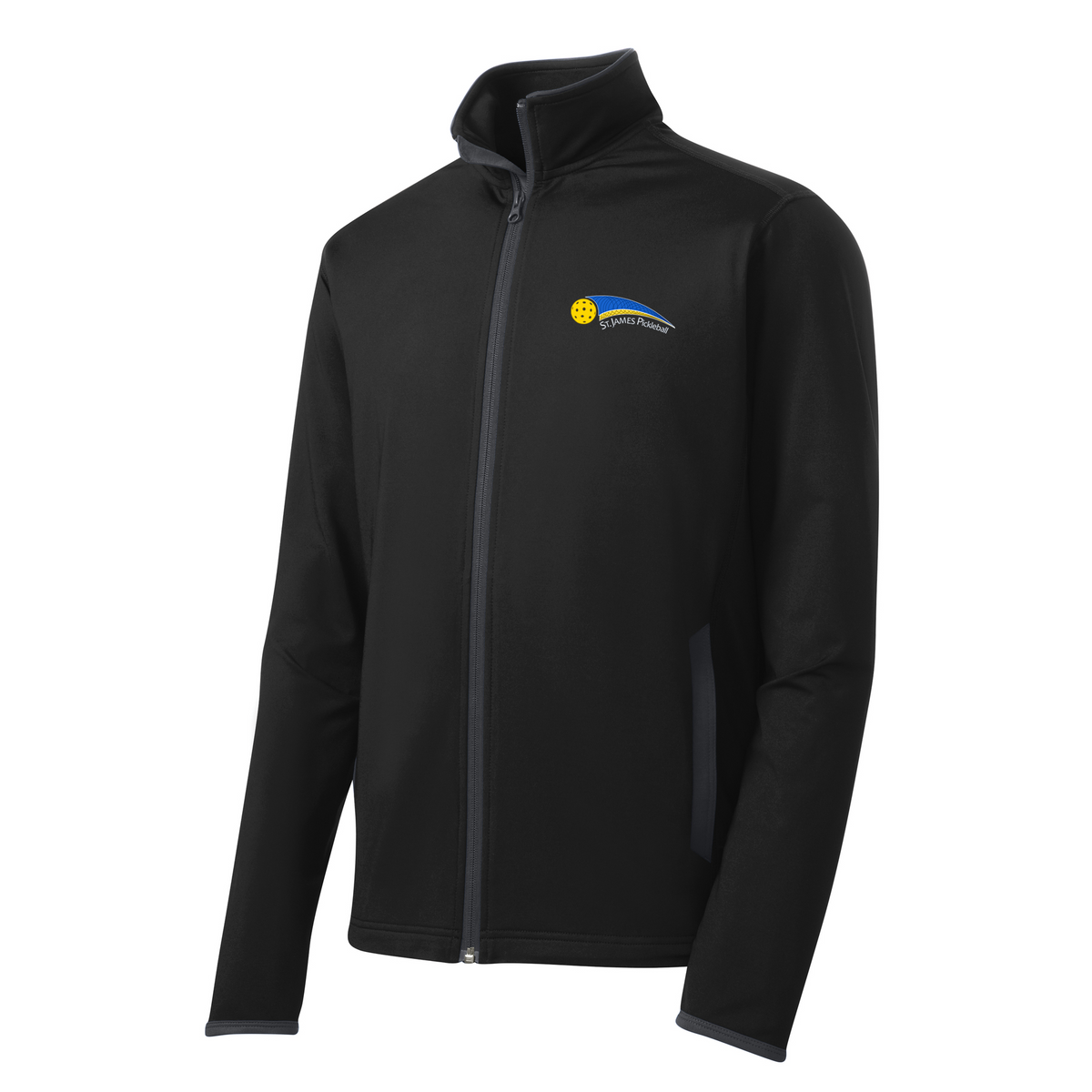 St. James Pickleball Association Men's Sport-Wick® Stretch Contrast Full-Zip Jacket