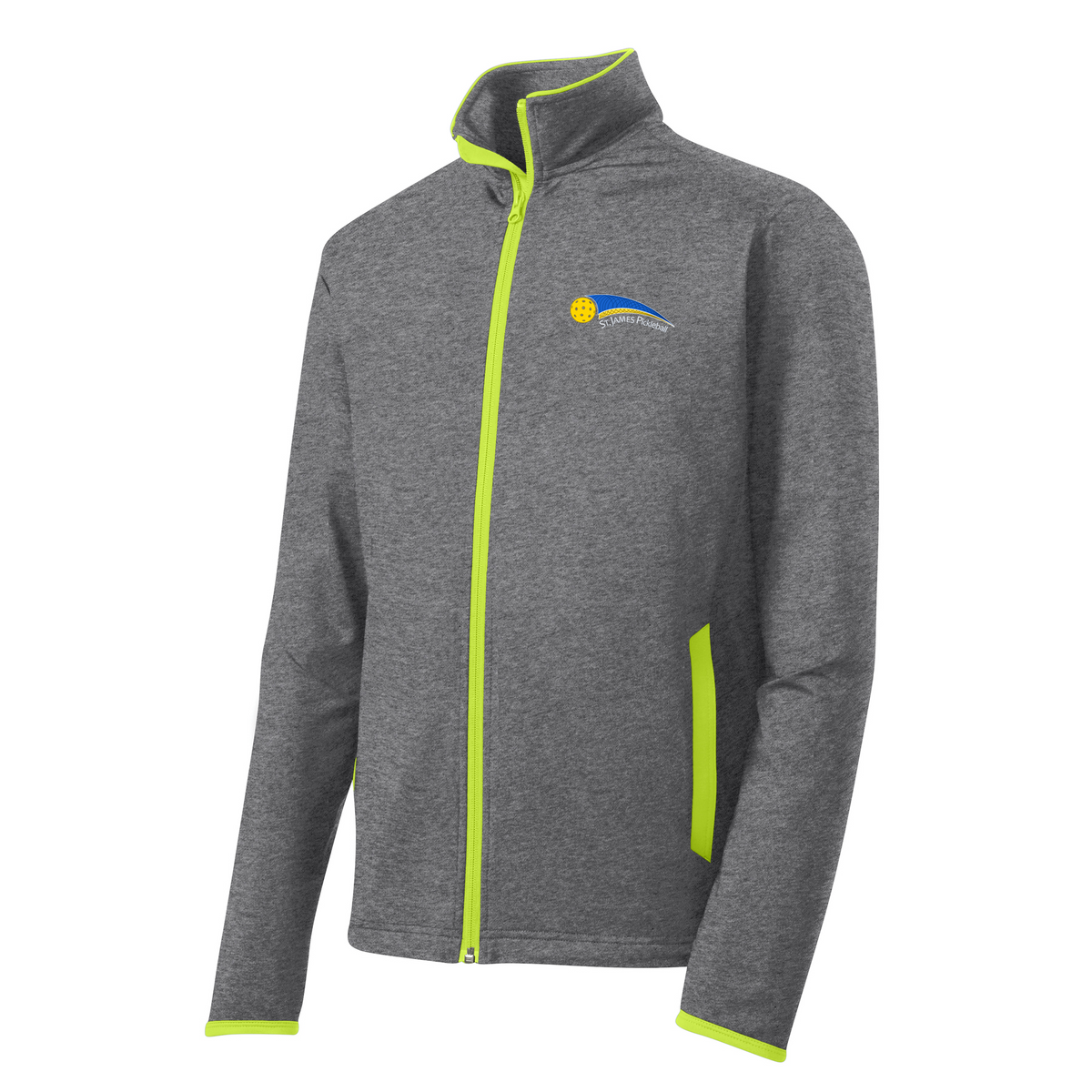 St. James Pickleball Association Men's Sport-Wick® Stretch Contrast Full-Zip Jacket