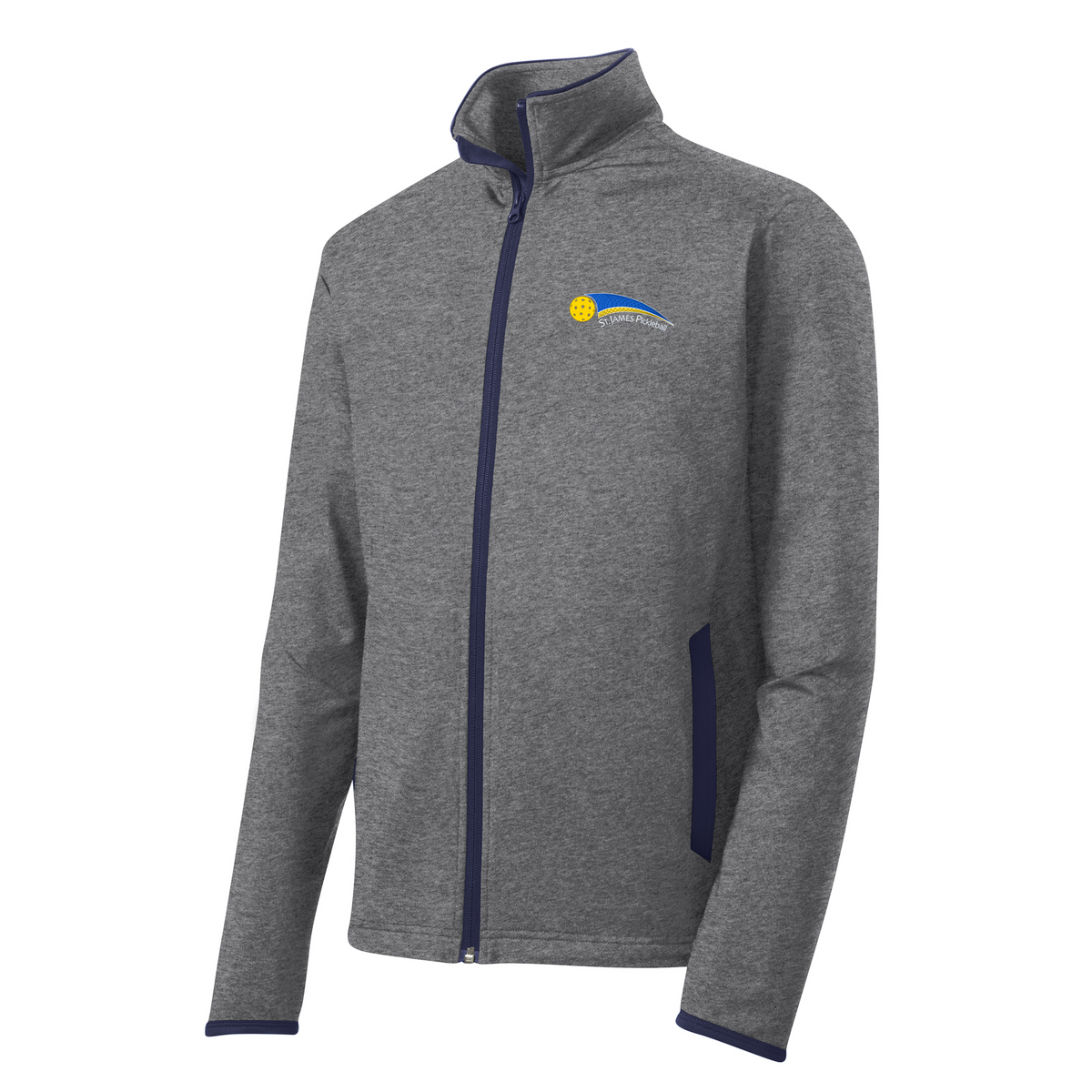 St. James Pickleball Association Men's Sport-Wick® Stretch Contrast Full-Zip Jacket