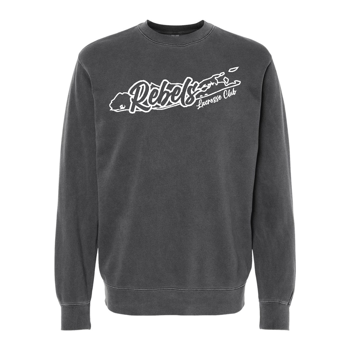 Rebels Lacrosse Midweight Pigment-Dyed Crewneck