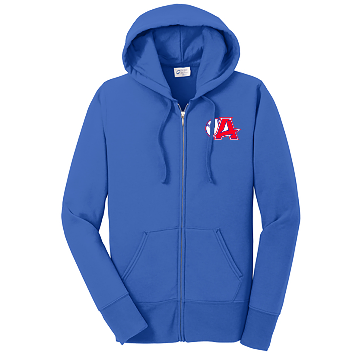Arcadia HS Baseball Ladies Core Fleece Full-Zip Hooded Sweatshirt