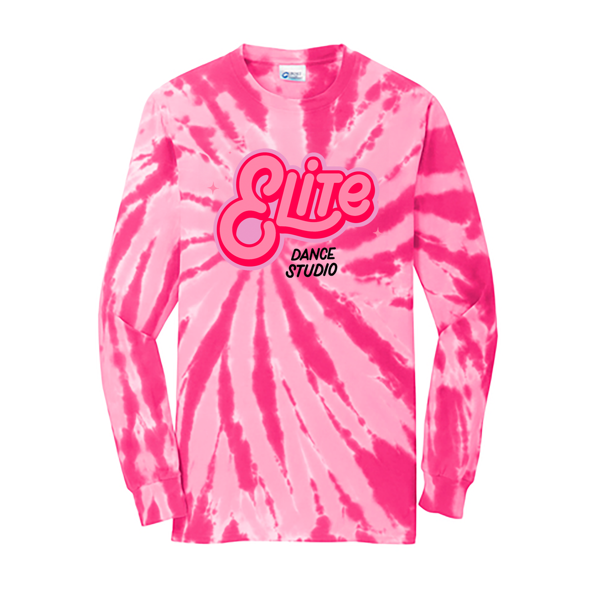 Elite Dance Studio Tie-Dye Long Sleeve Shirt