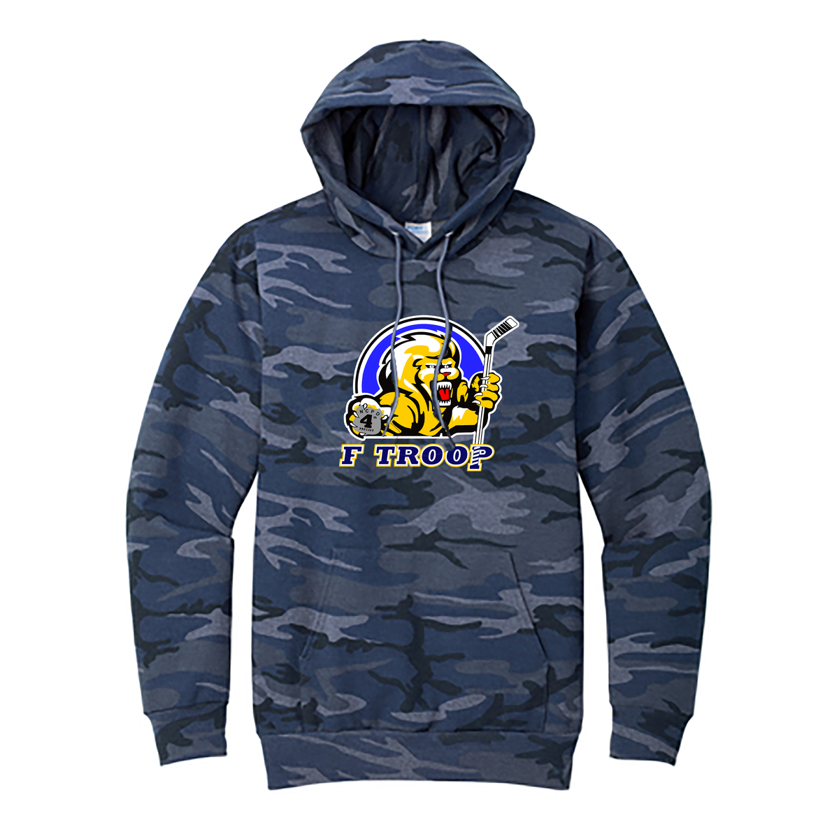 F Troop Hockey Camo Hooded Sweatshirt