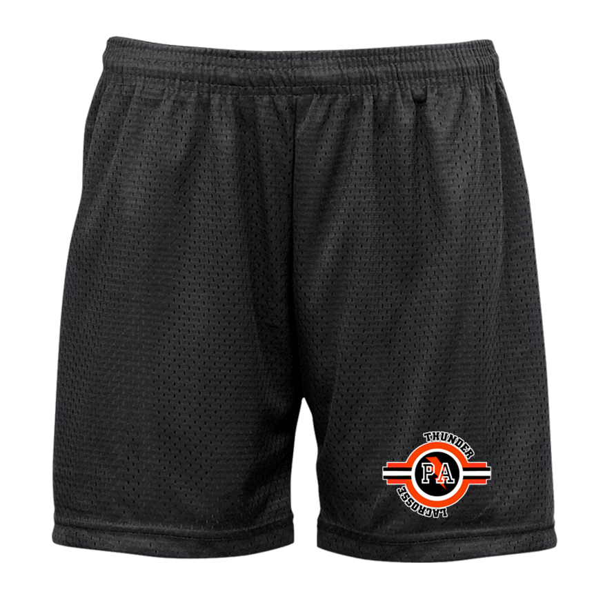 PA Thunder Girls Lacrosse Women's Pro Mesh 5" Shorts with Solid Liner