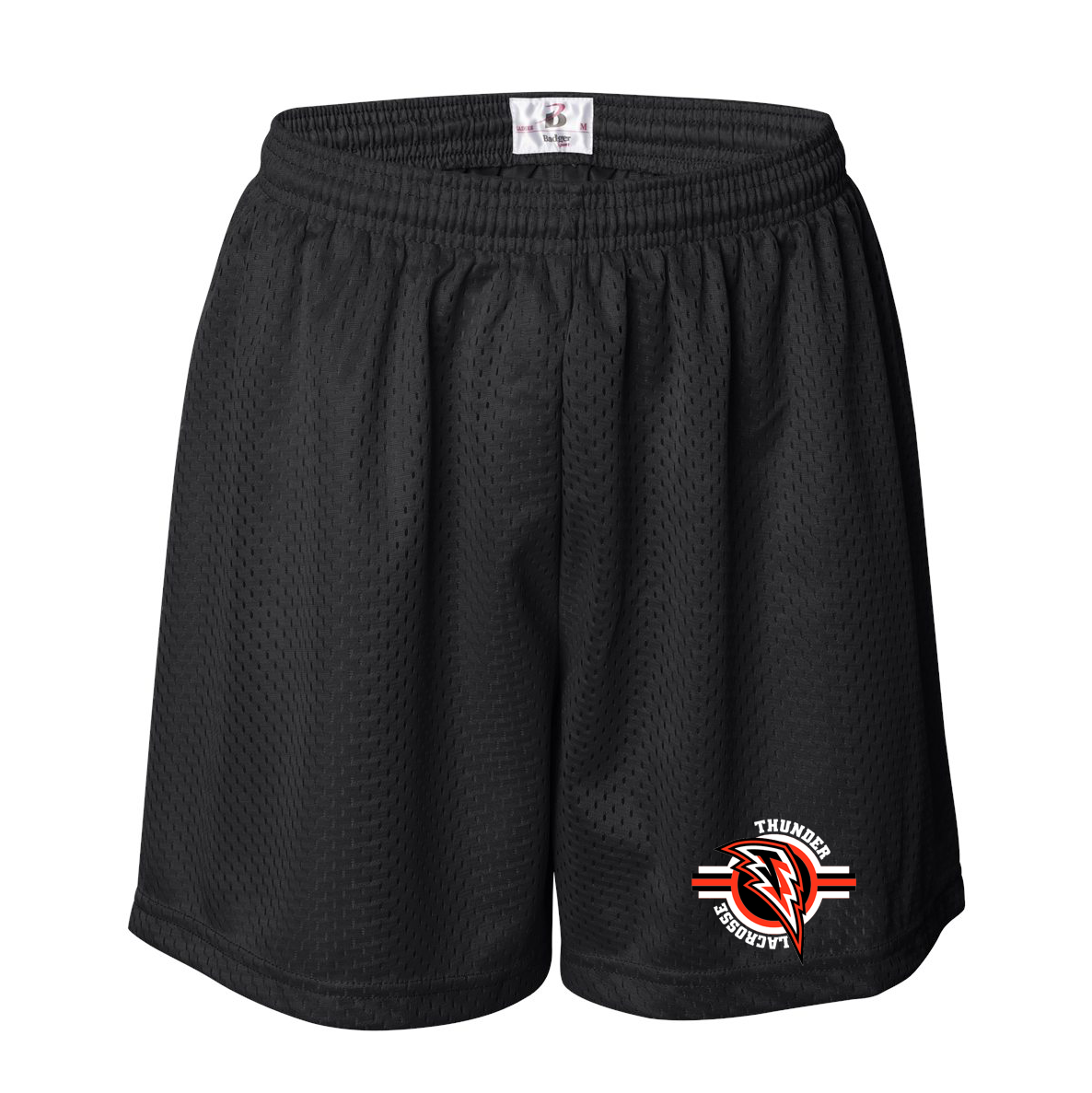 Jersey Thunder Girls Women's Pro Mesh 5" Shorts with Solid Liner