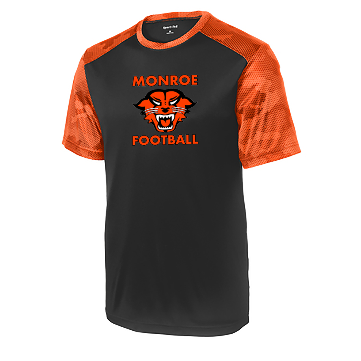 Monroe HS Football Camo-Hex Sleeve Tee