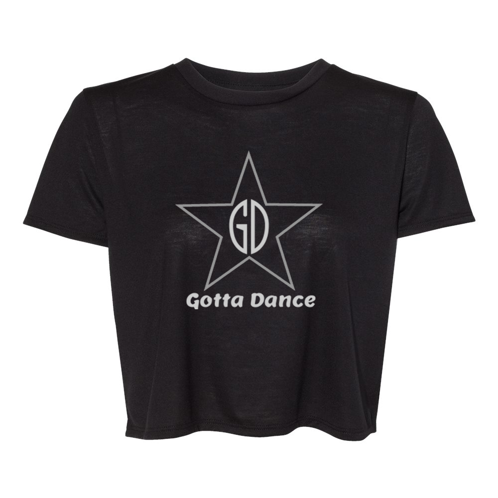 Gotta Dance Glitter Logo Flowy Cropped T-Shirt *GLITTER LOGO*