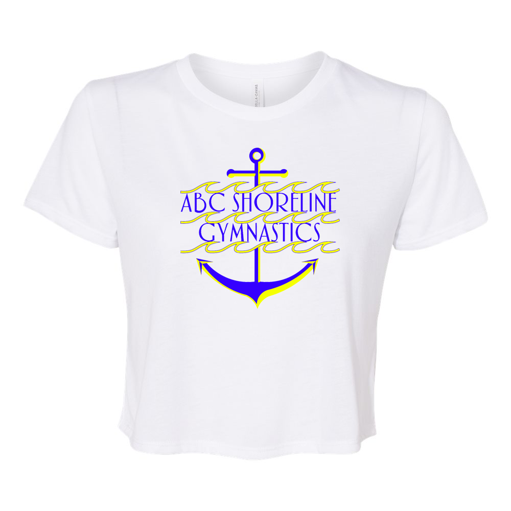 ABC Shoreline Gymnastics Women’s Flowy Crop Tee