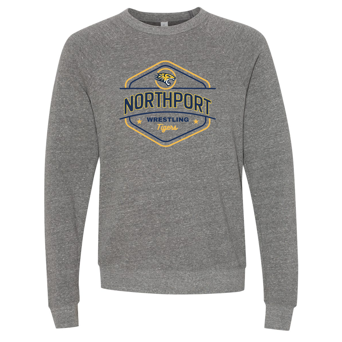 Northport Wrestling Sponge Fleece Raglan Crewneck Sweatshirt
